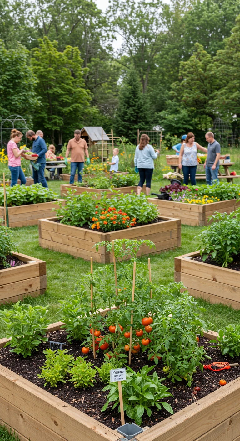 19. Community Spirit: Shared Raised Bed Gardens