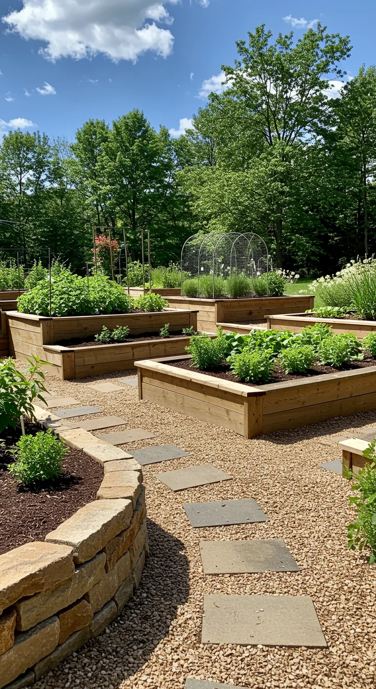 20. Luxurious Layers: In-Ground Raised Bed Gardens