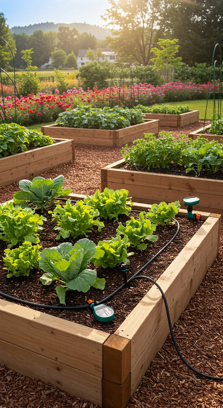 27. Functional Features: Built-In Irrigation in Raised Beds