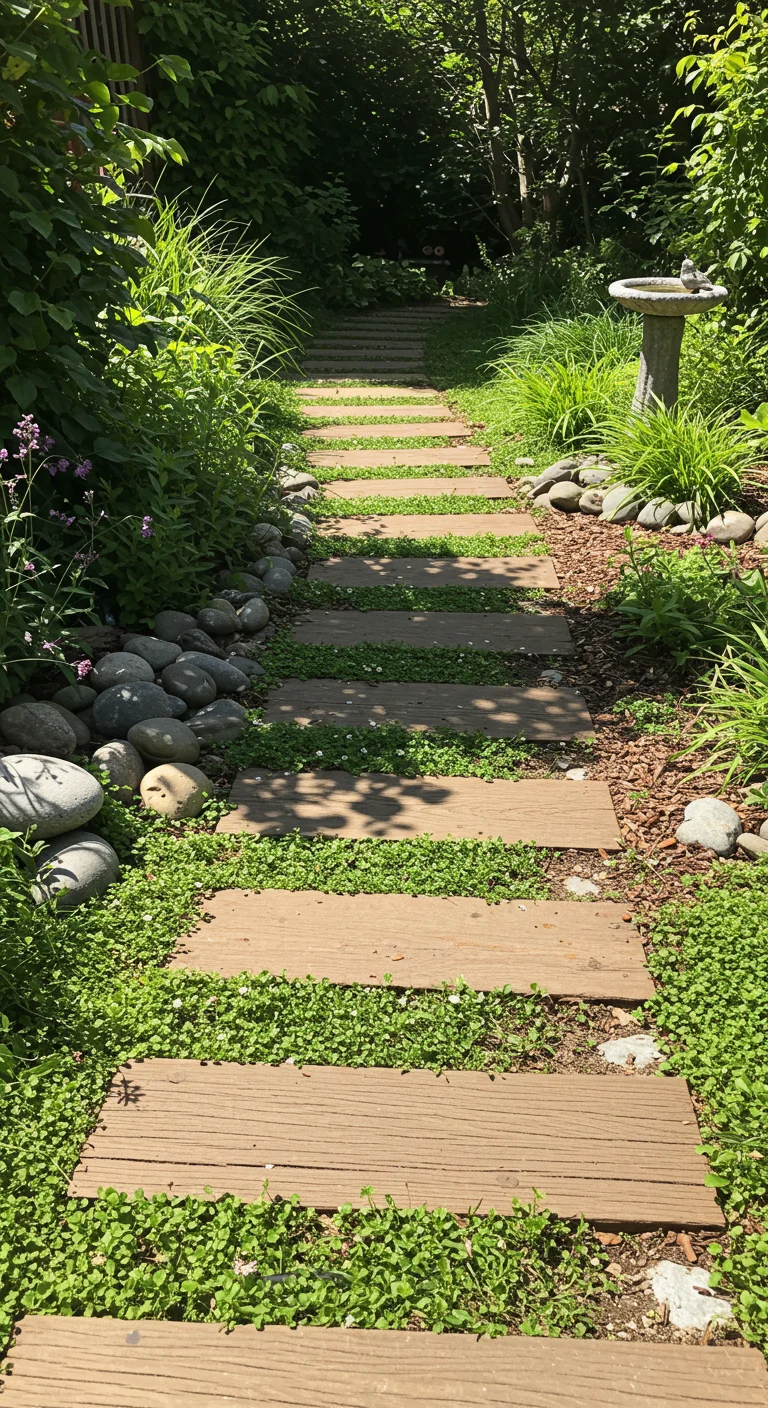 7. Eco-Friendly Pavers: Sustainable Garden Path Ideas