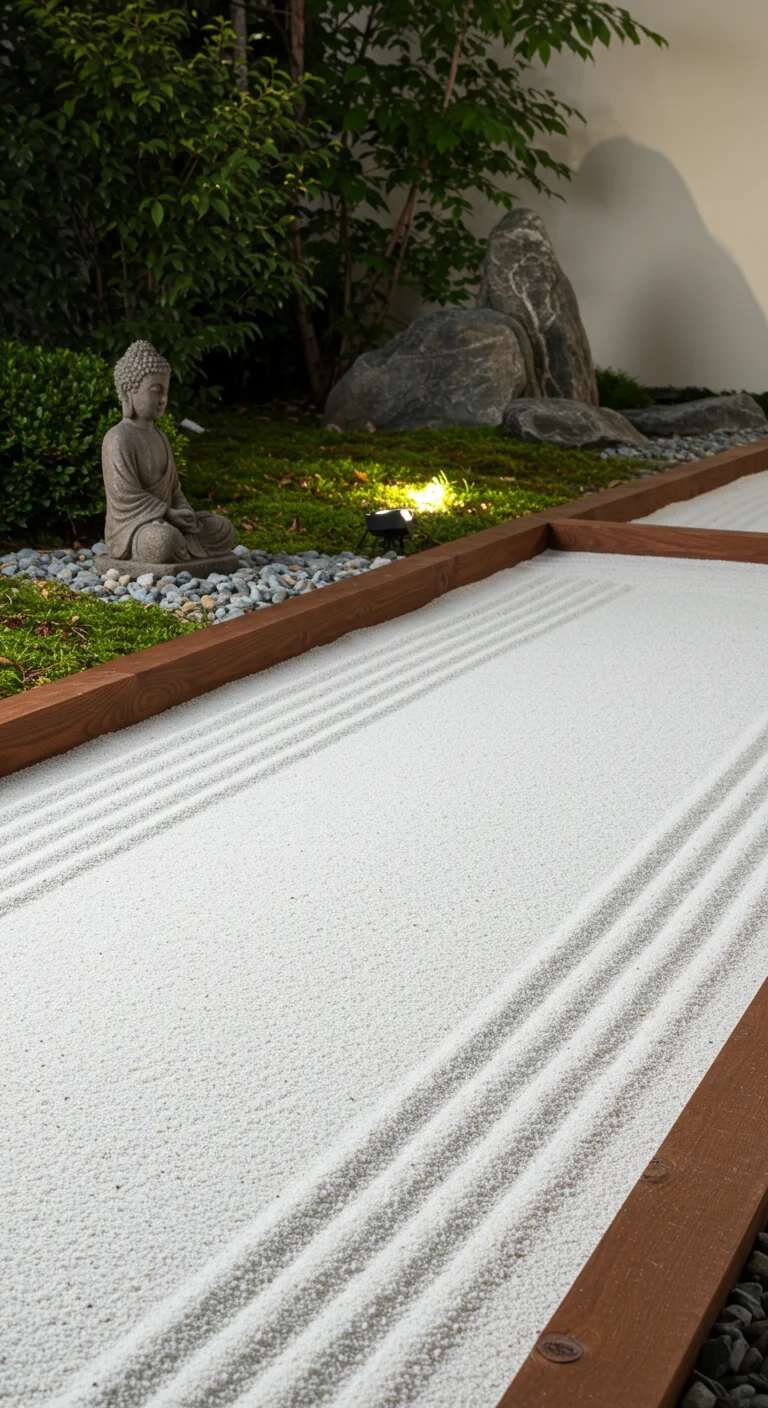 12. Zen Sand Paths: Finding Tranquility in the Garden