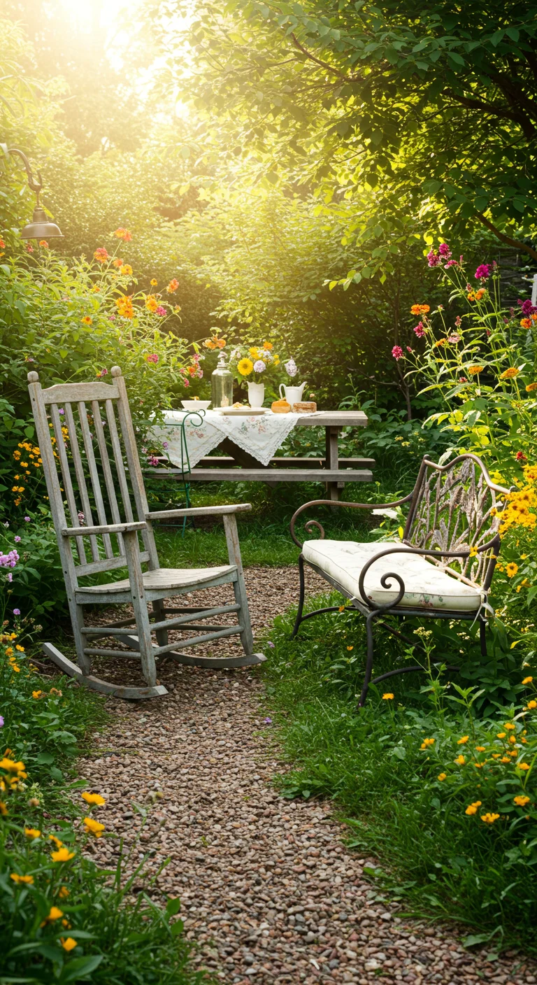 4. Vintage Furniture: Furniture That Complements the Outdoors