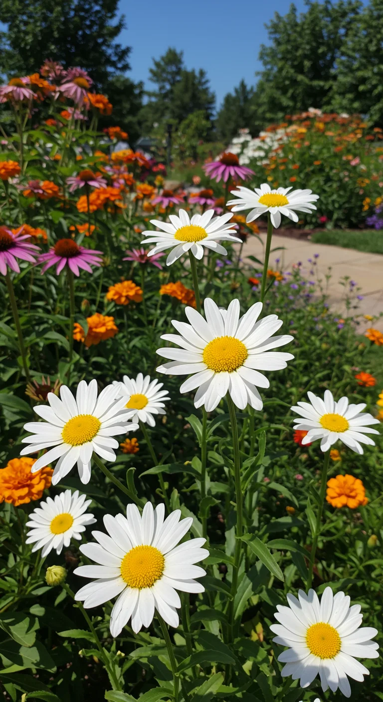 10. Striking Shasta Daisies: Timeless White Blooms with a Twist
