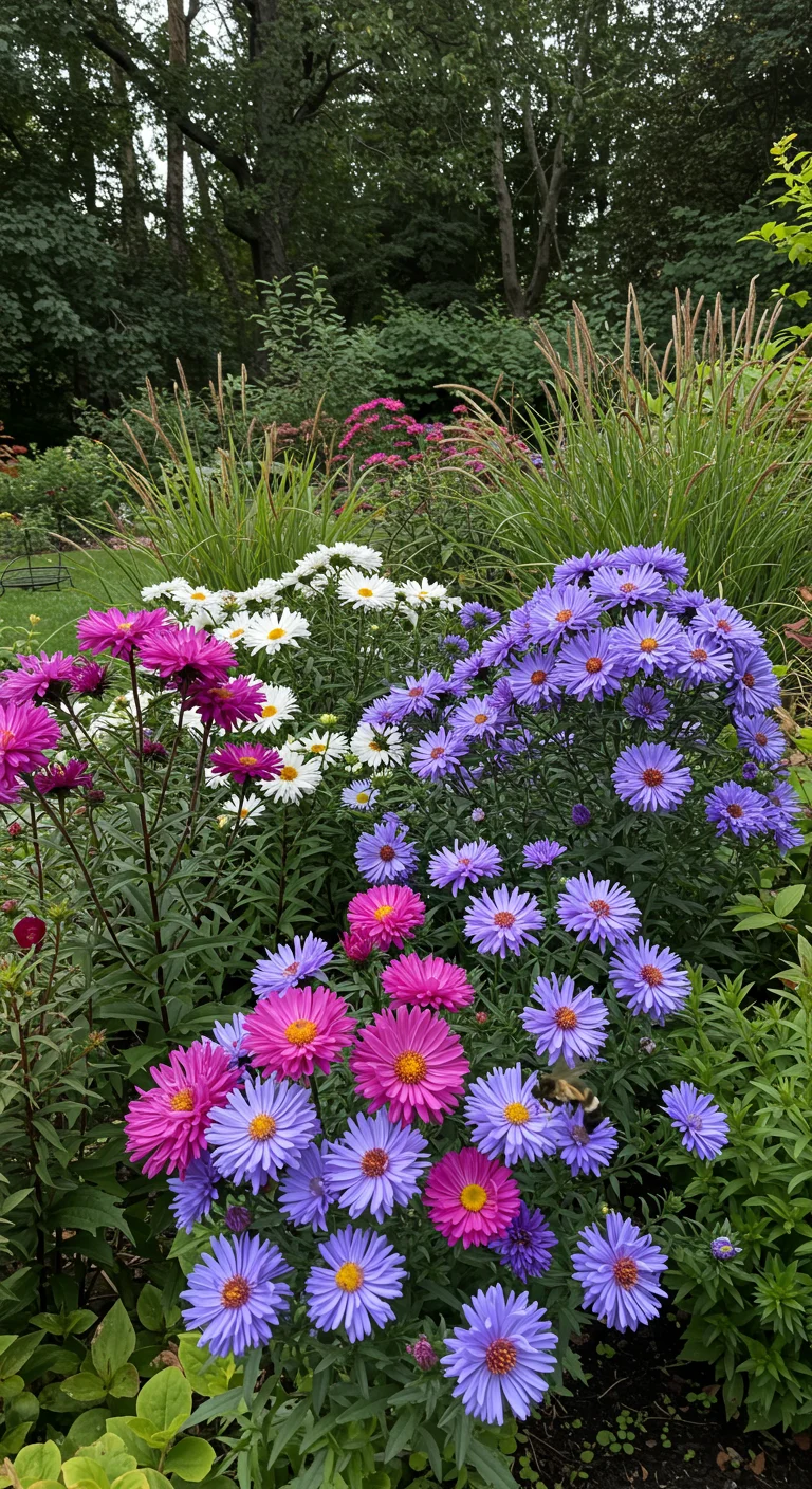 16. Enchanting Asters: Late-Season Blooms for Lasting Beauty