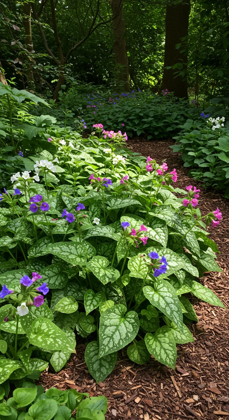 21. Captivating Lungwort: A Shade-Loving Beauty with Unique Foliage