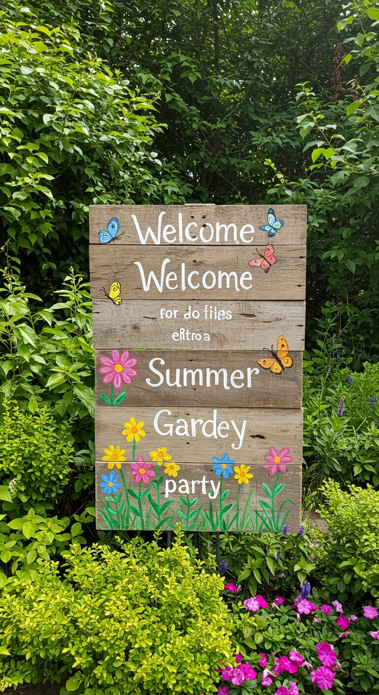 1. Whimsical Welcome Signs: Set the Tone for Fun