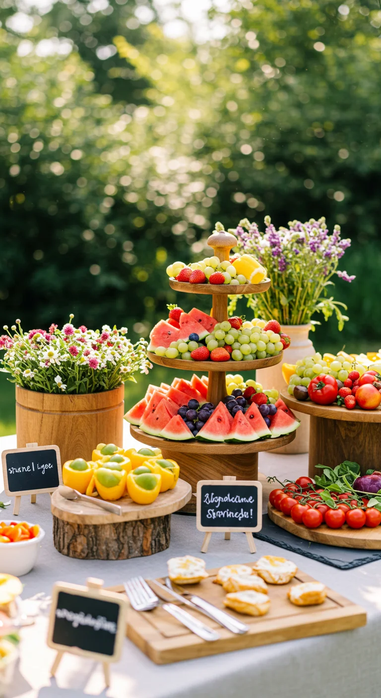 9. Creative Food Displays: Make Your Buffet a Feast for the Eyes