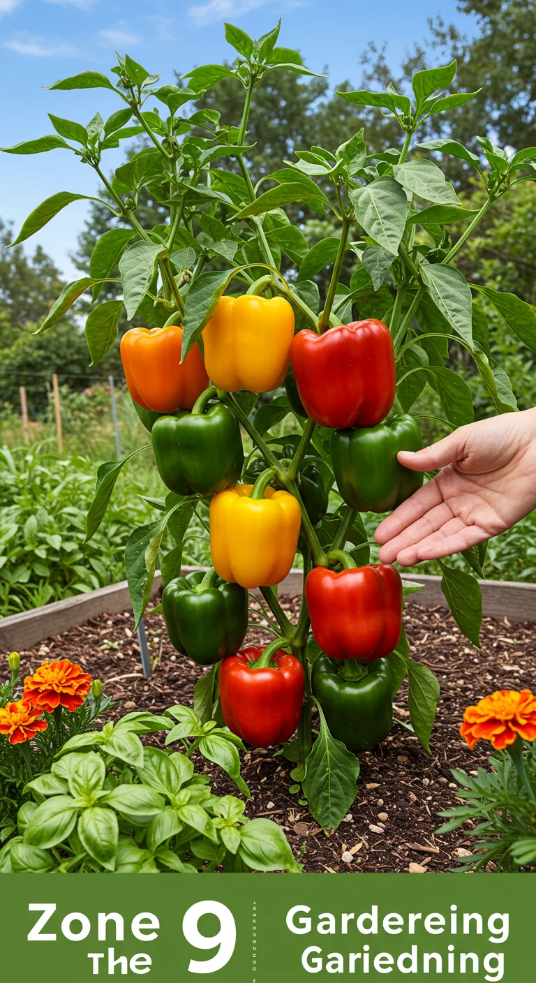 3. Crunchy and Colorful: Growing Bell Peppers in Zone 9