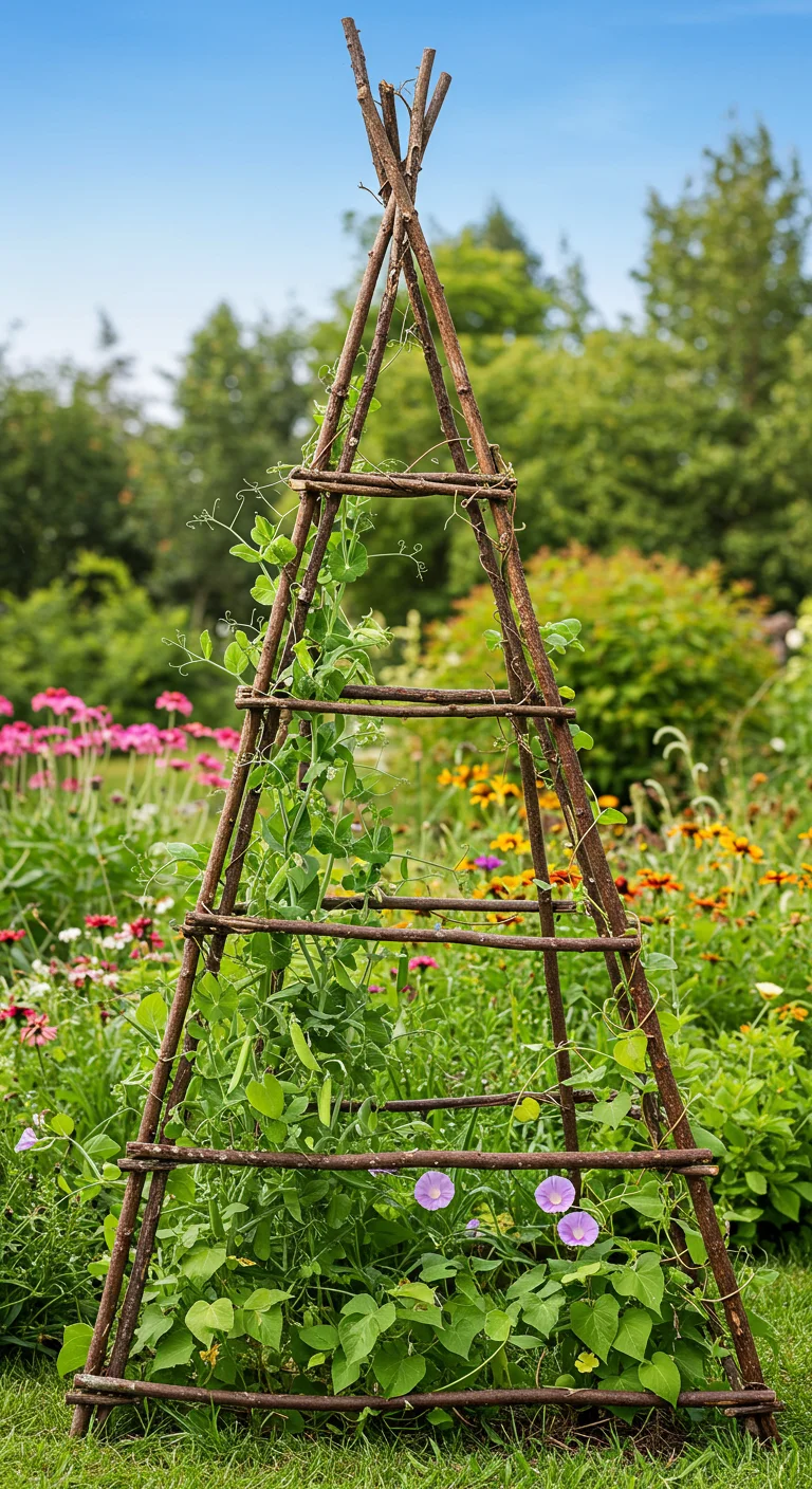 1. Twig Trellis: A Rustic Support for Climbing Plants