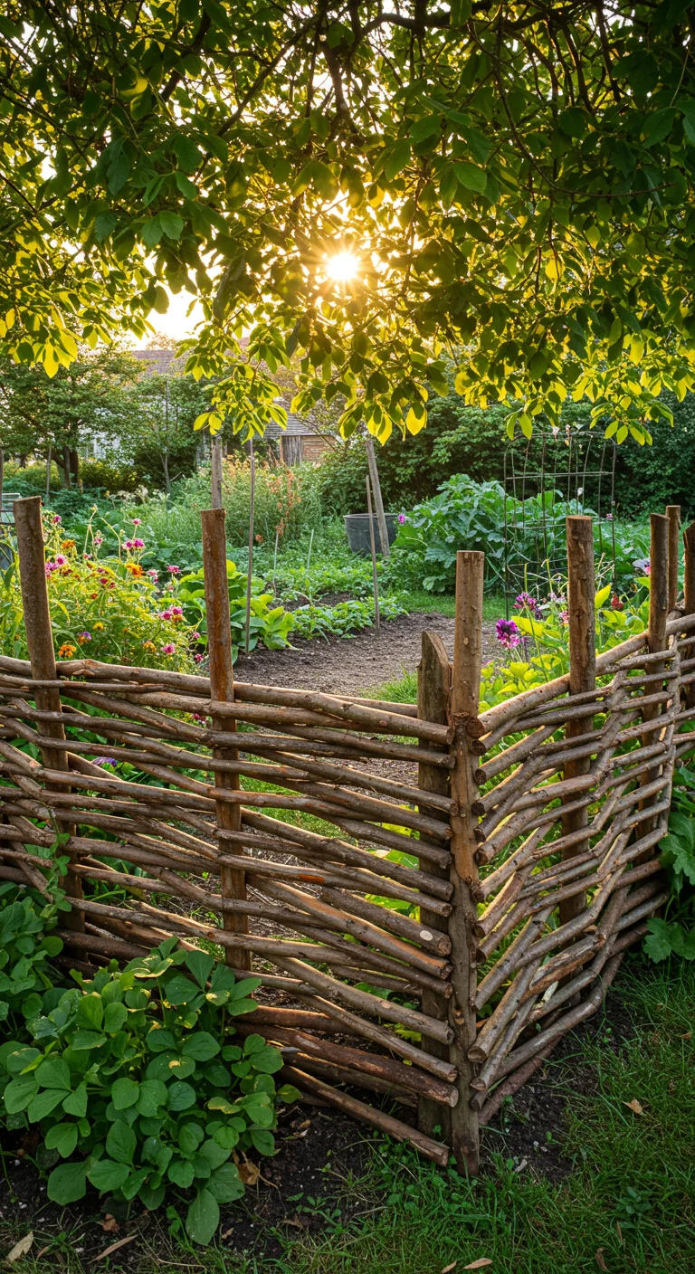 2. Nature’s Fence: Crafting a Twig Barrier