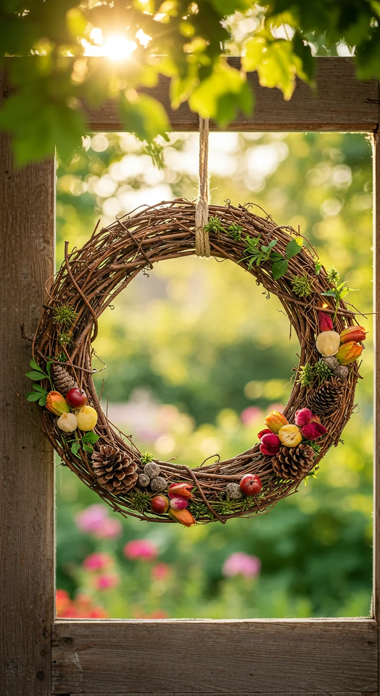 4. Twig Wreaths: Seasonal Decor from Your Backyard