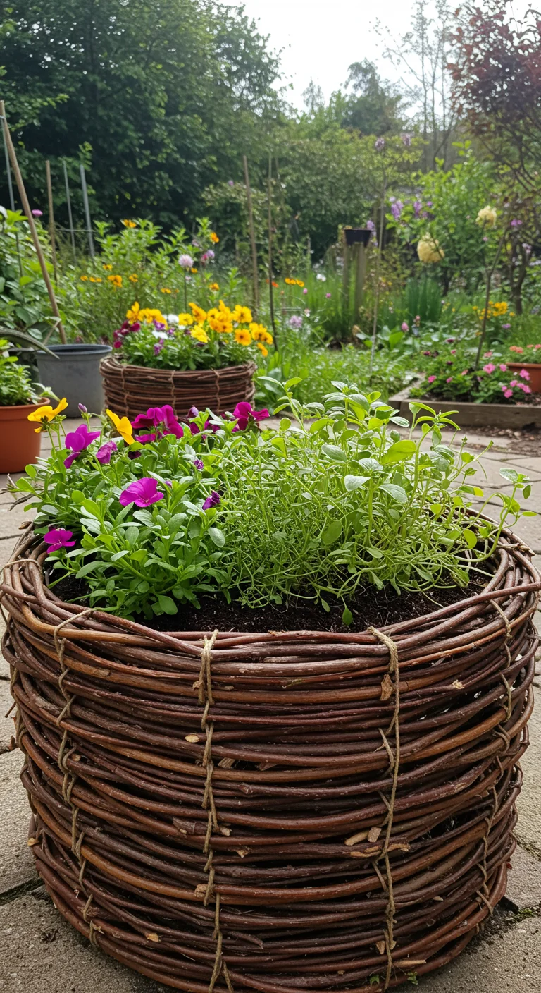 6. Twig Planters: Eco-Friendly Containers for Your Plants