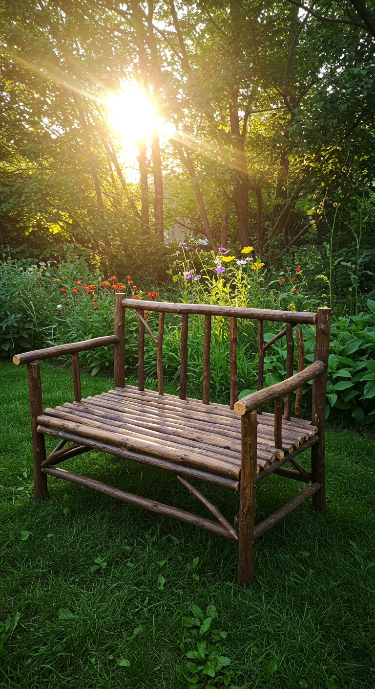 11. DIY Twig Furniture: Outdoor Seating with a Twist