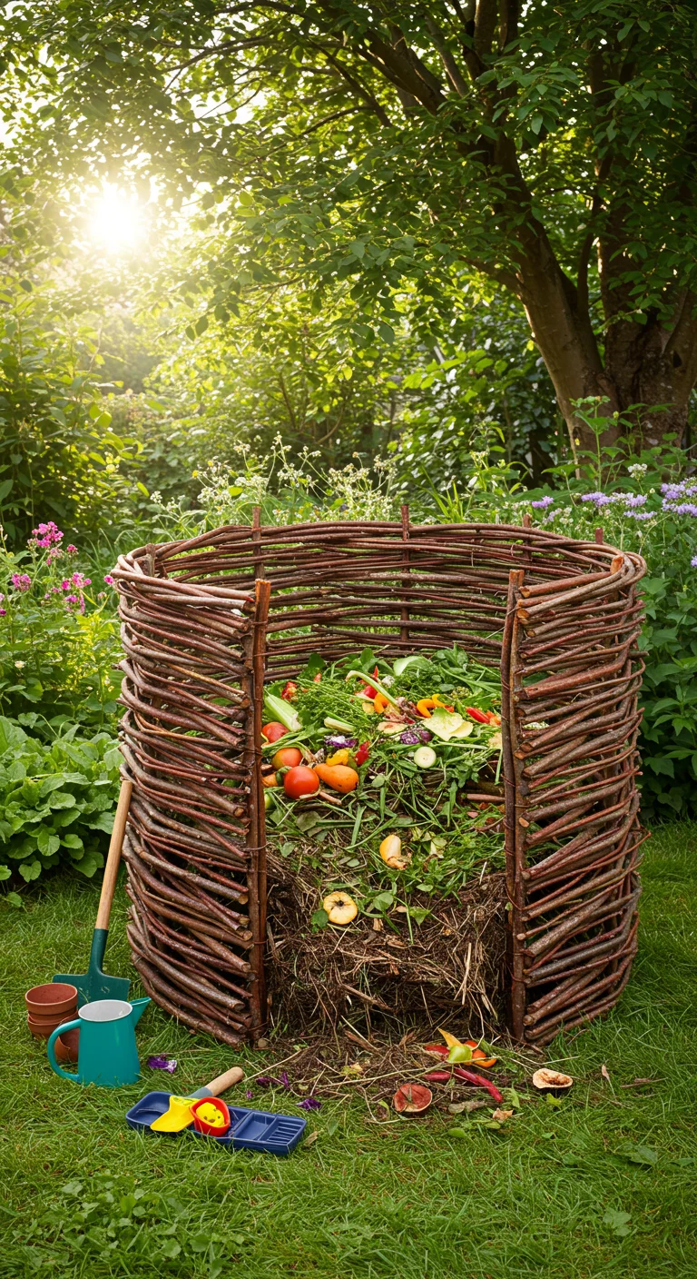 21. Twig Compost Bin: Eco-Friendly Waste Solution