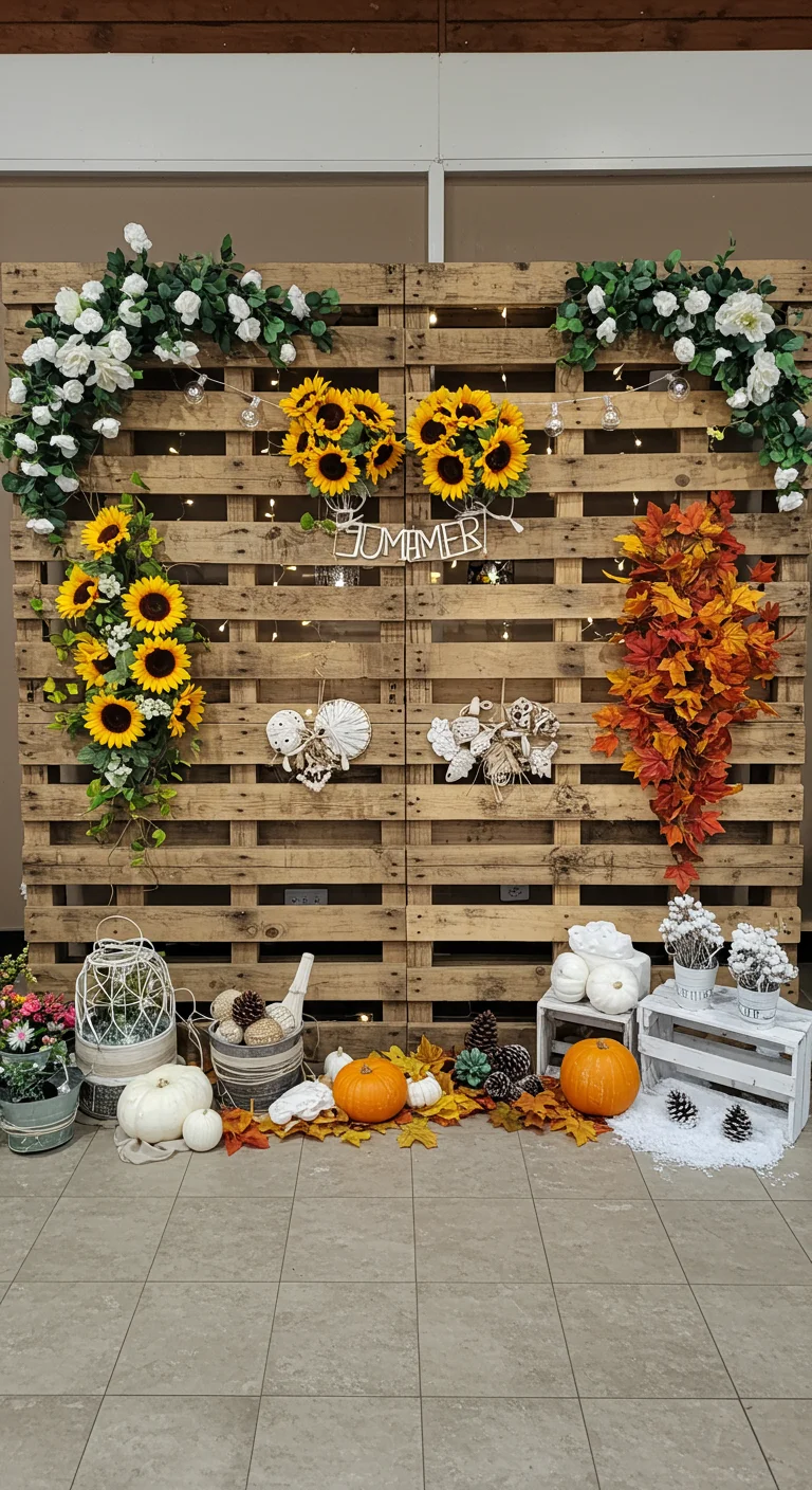 5. Themed Vibes: Seasonal Pallet Decor