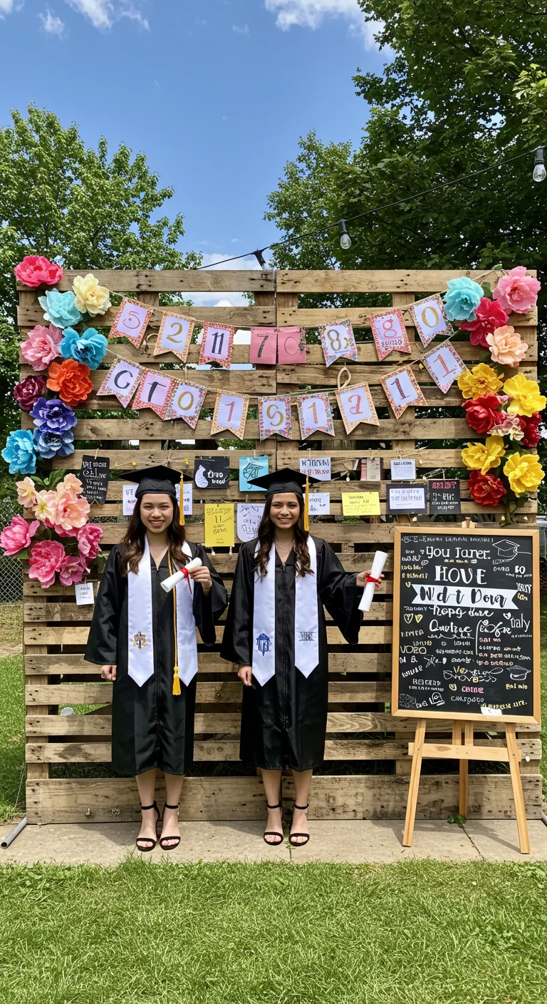 26. Graduation Glory: Pallet Ideas for Your Big Day