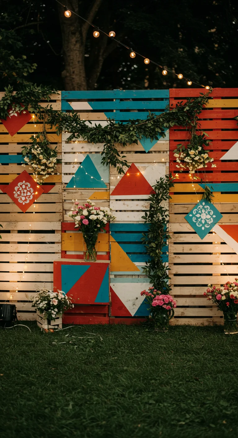 30. Playful Patterns: Geometric Pallet Designs