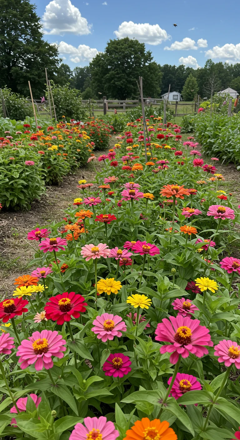 5. Zinnias: A Burst of Color and Vitality
