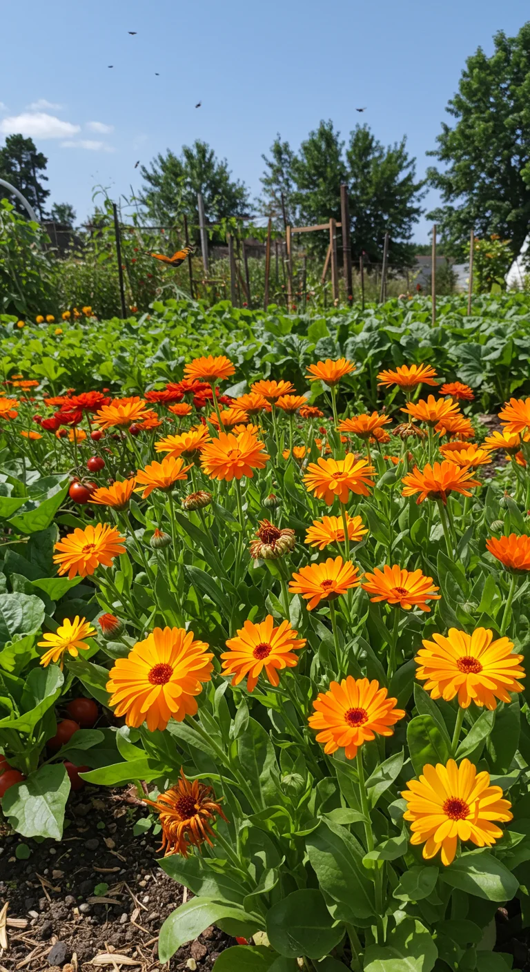 6. Calendula: Healing Blooms for Your Harvest