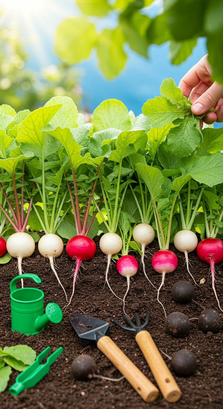 10. Radishes: Quick-Growing Crunchy Delights
