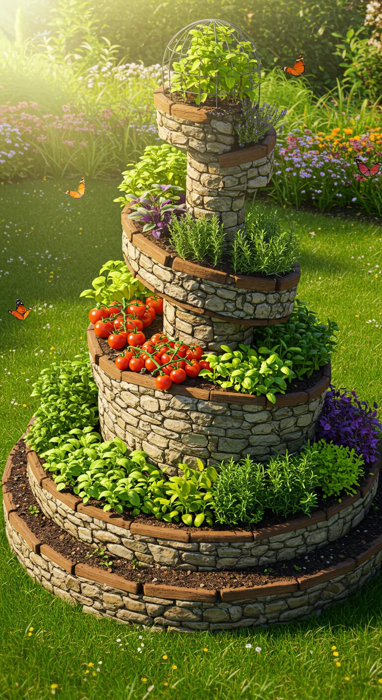 4. Spiral Gardens: A Whirlwind of Vegetables and Aesthetics