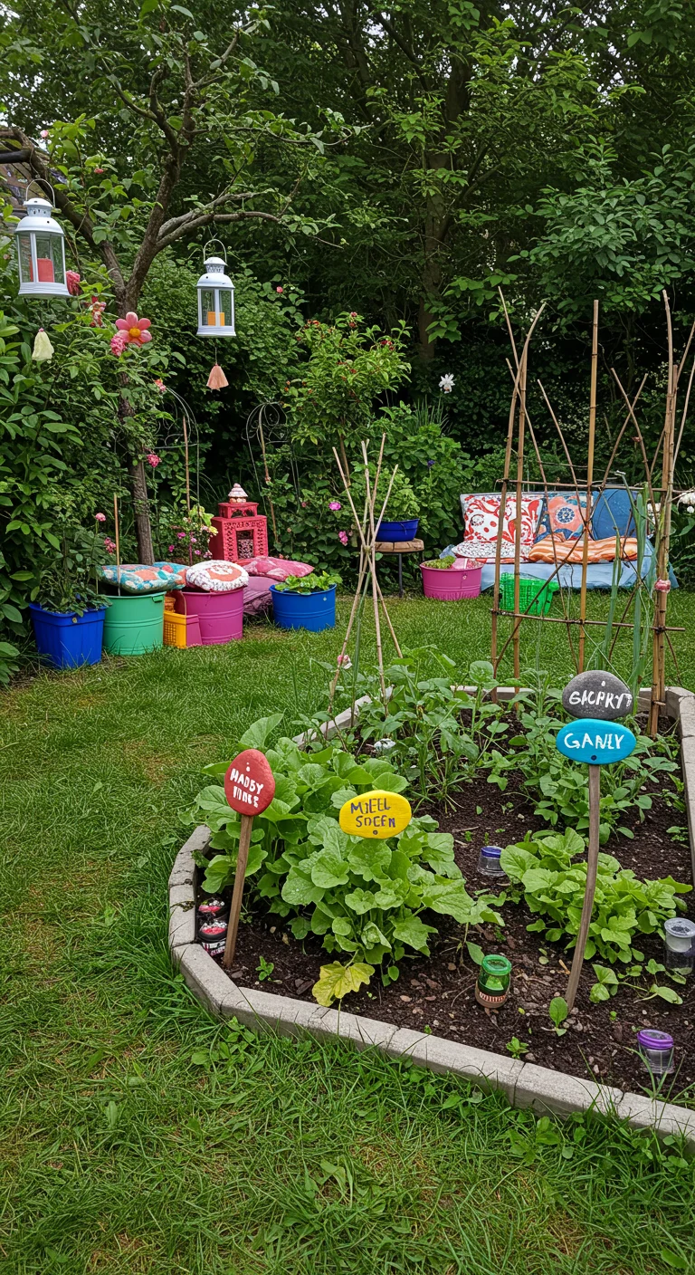 18. DIY Garden Decor: Personalizing Your Vegetable Retreat