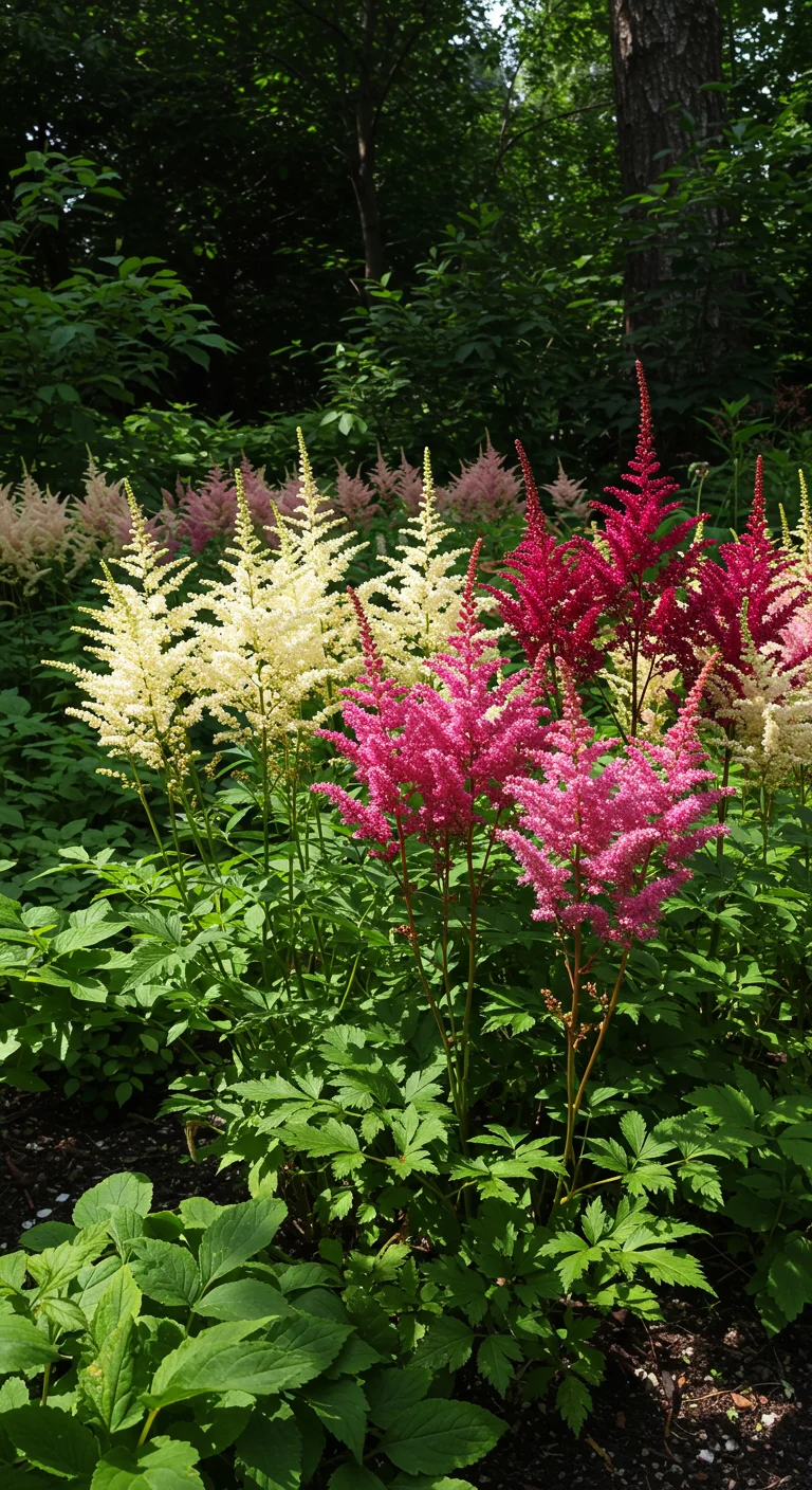 21. Graceful Astilbe: Feathery Plumes for Shady Spots