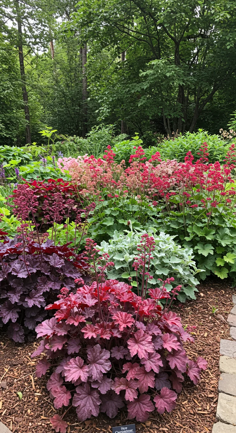 24. Hardy Heuchera: Coral Bells for Colorful Foliage
