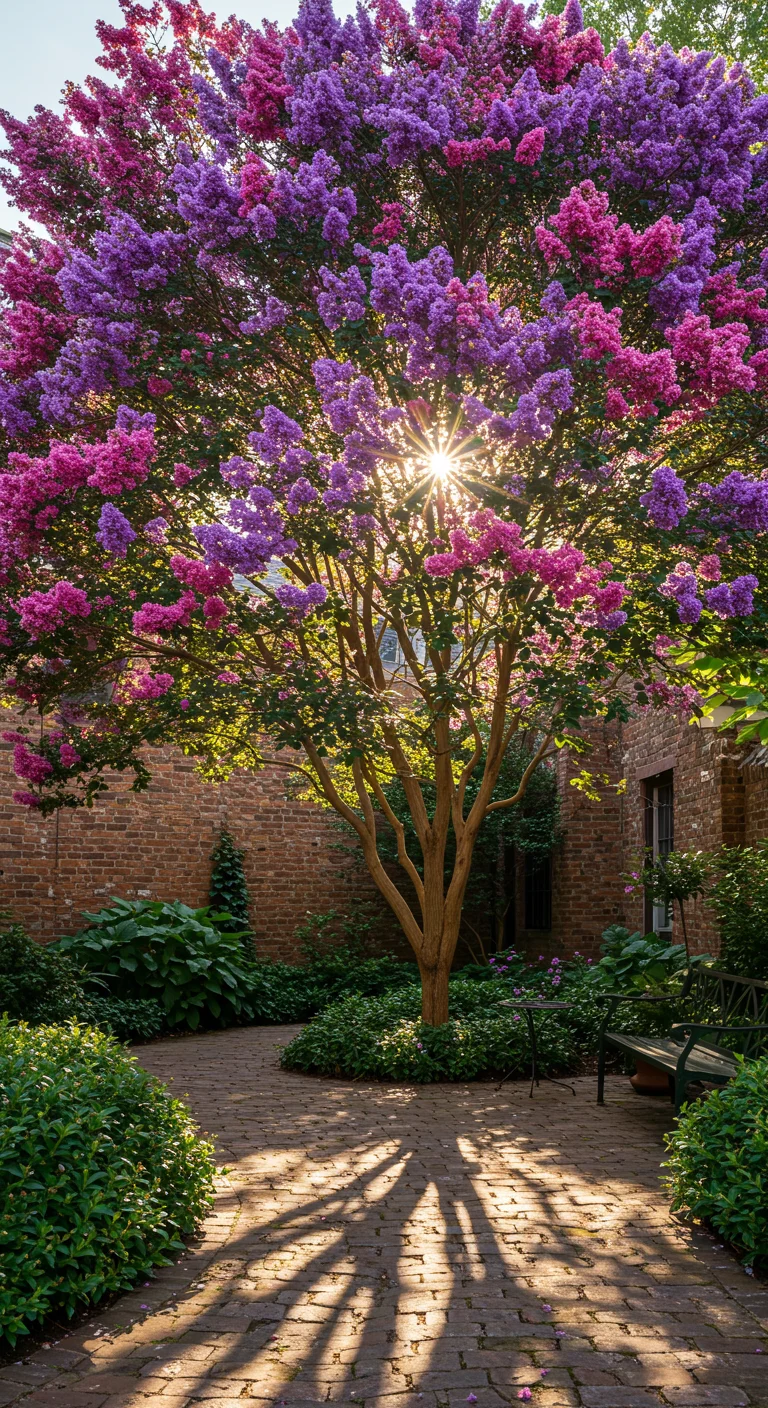 7. Crape Myrtle: Vibrant Blooms Without the Fuss