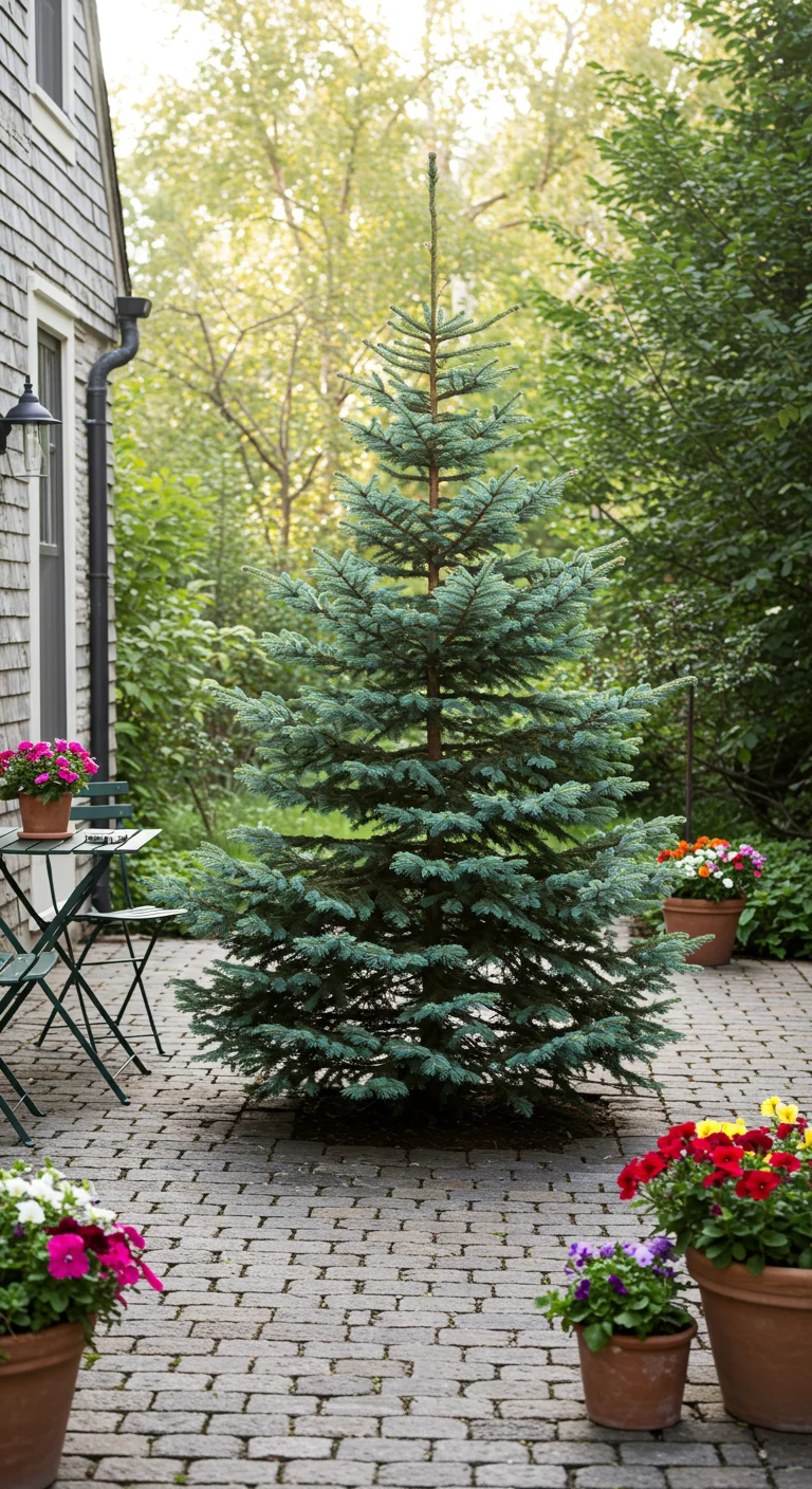 12. Dwarf Alberta Spruce: Perfect for a Cozy Courtyard