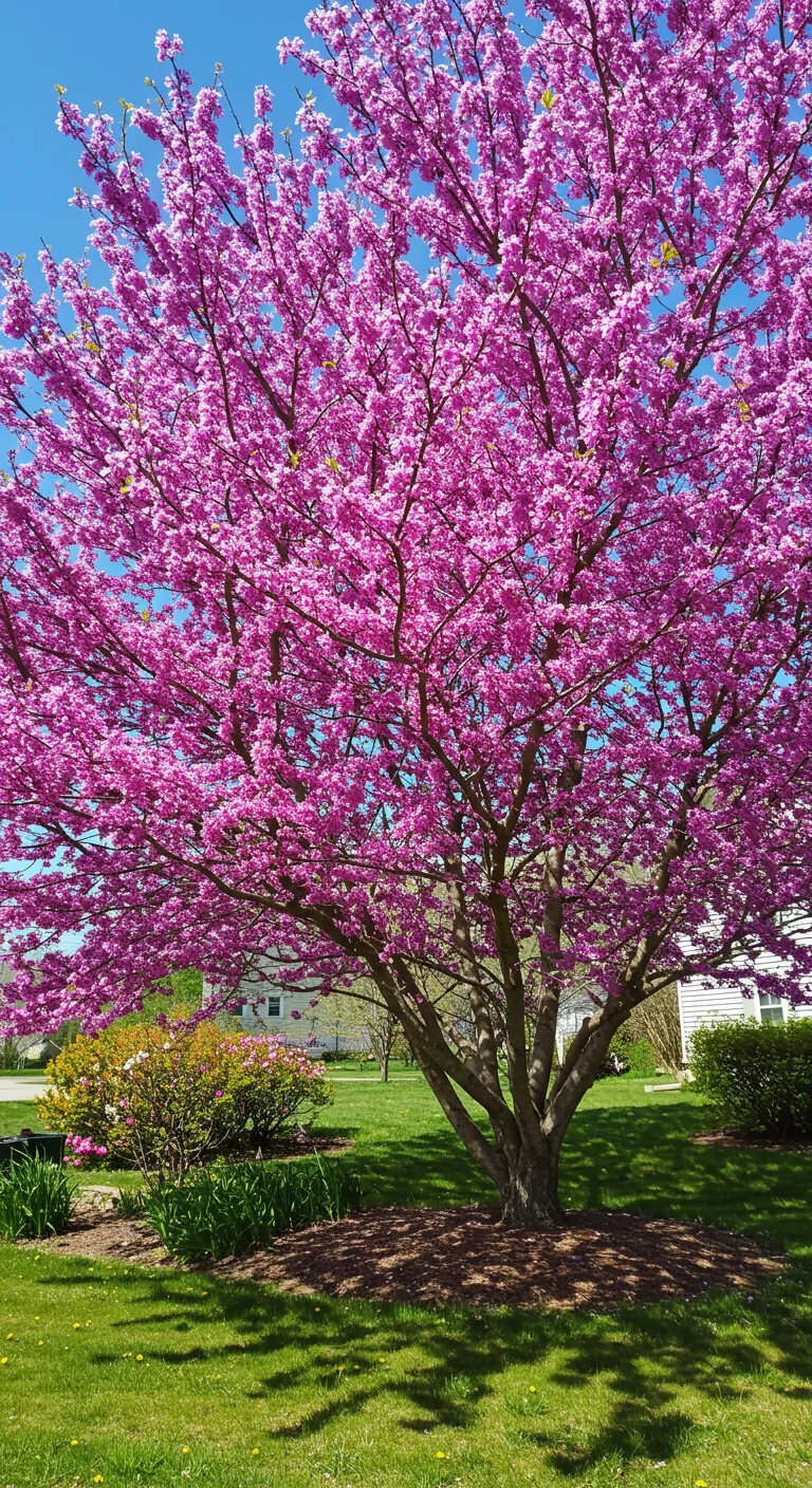 5. Redbud: Heart-Shaped Leaves and Stunning Spring Blooms